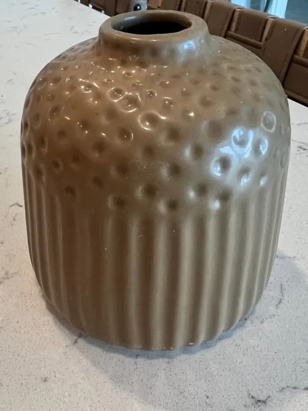 Hobby Lobby Olive Ceramic Textured Vase